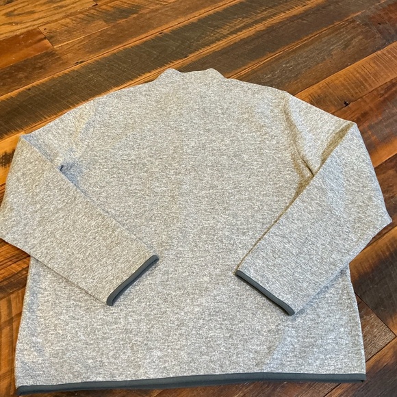 J.Crew Authentic Fleece Quarter Zip Pullover Gray Size XL - Picture 4 of 9